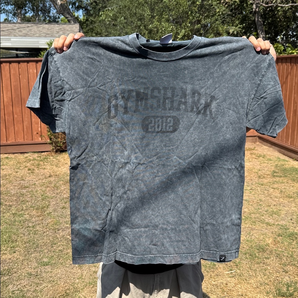 Gymshark Washed Black Graphic Tee